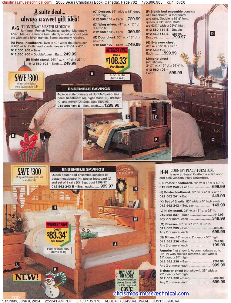 2000 Sears Christmas Book (Canada), Page 702