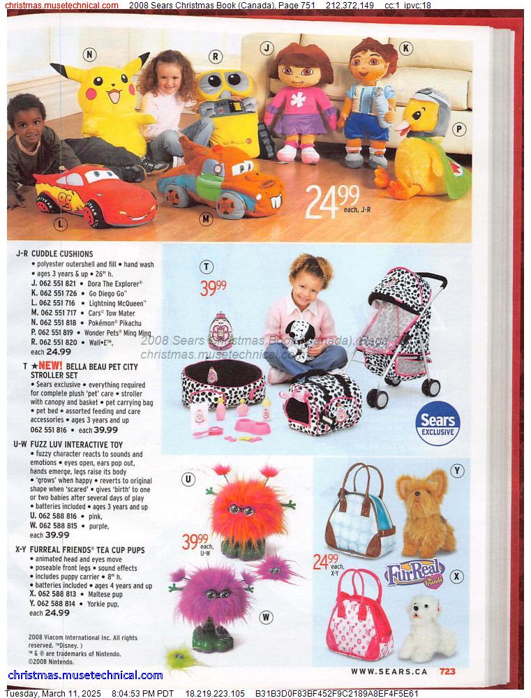 2008 Sears Christmas Book (Canada), Page 751