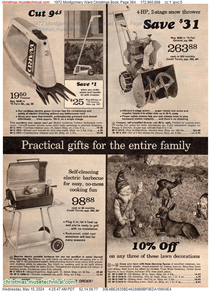 1972 Montgomery Ward Christmas Book, Page 364