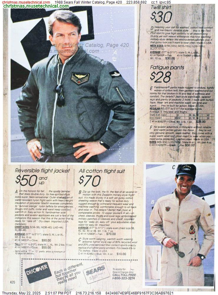 1988 Sears Fall Winter Catalog, Page 420