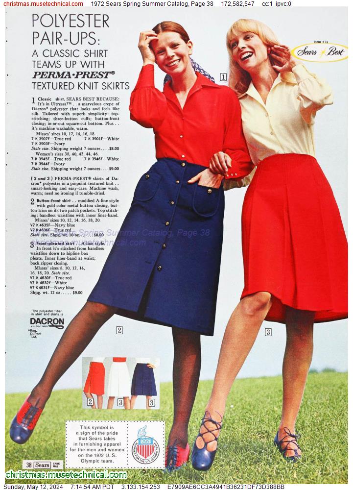 1972 Sears Spring Summer Catalog, Page 38