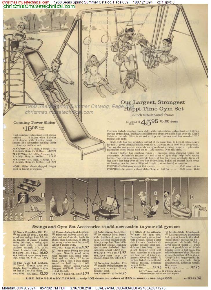 1960 Sears Spring Summer Catalog, Page 659
