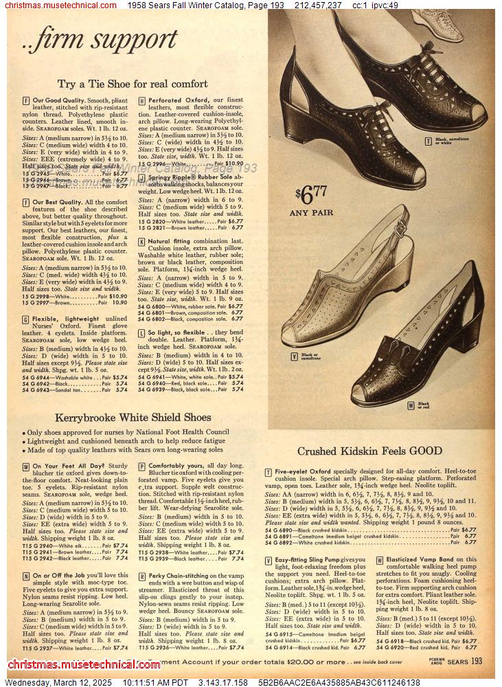 1958 Sears Fall Winter Catalog, Page 193