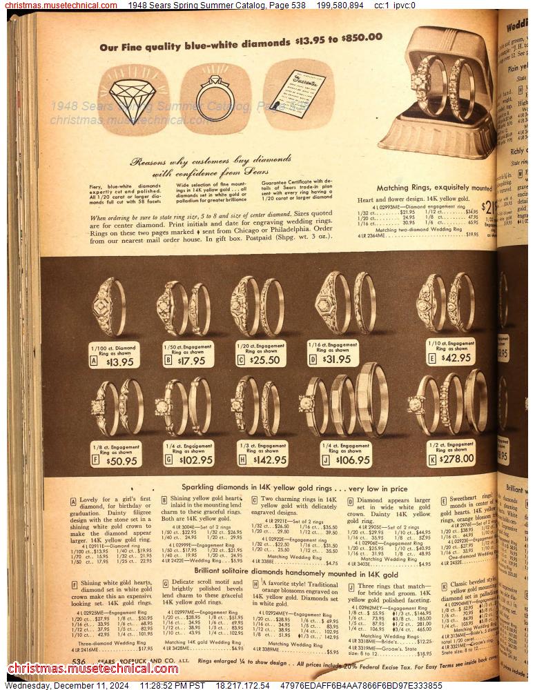 1948 Sears Spring Summer Catalog, Page 538