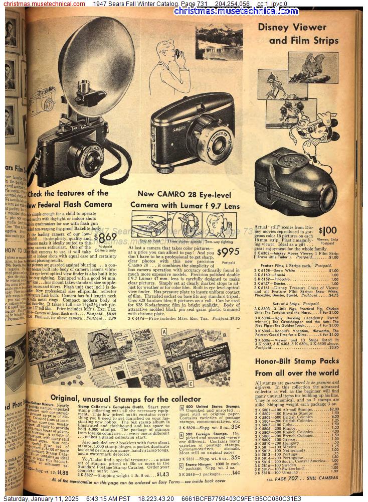 1947 Sears Fall Winter Catalog, Page 731