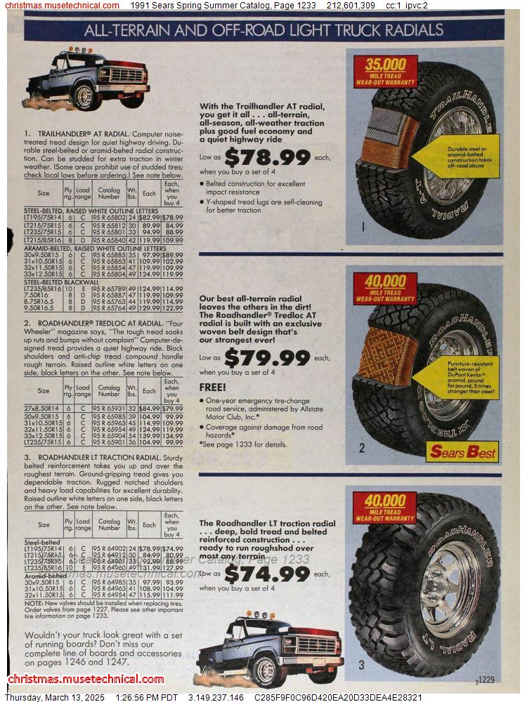 1991 Sears Spring Summer Catalog, Page 1233