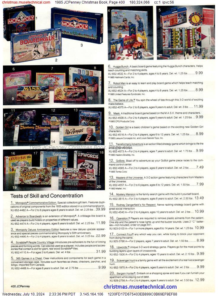 1985 JCPenney Christmas Book, Page 400