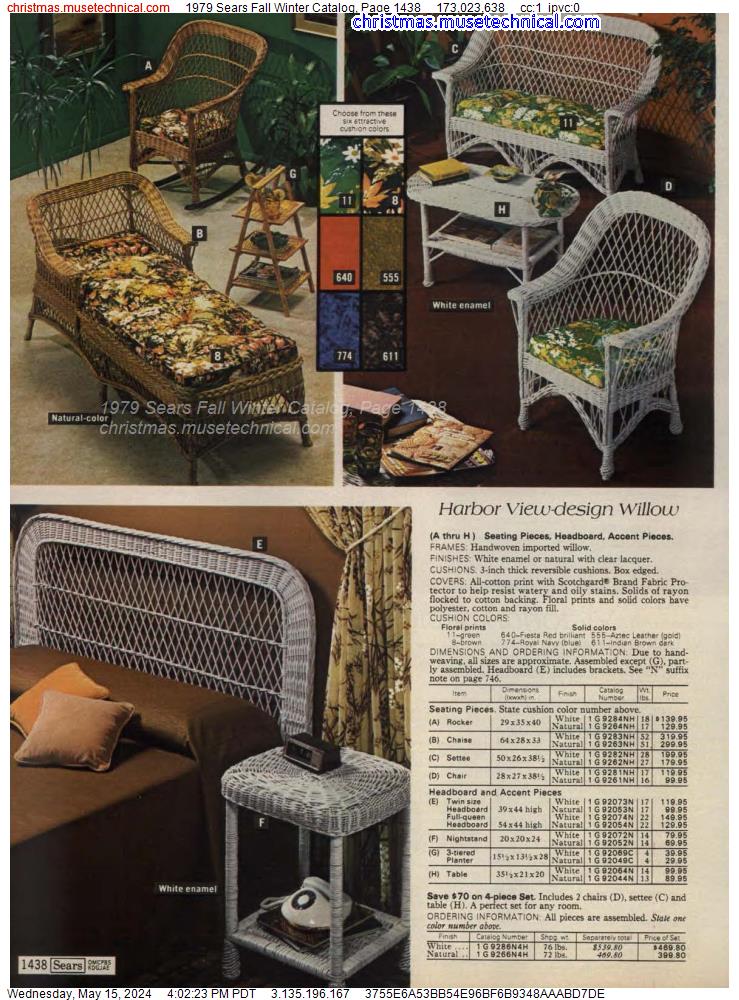 1979 Sears Fall Winter Catalog, Page 1438