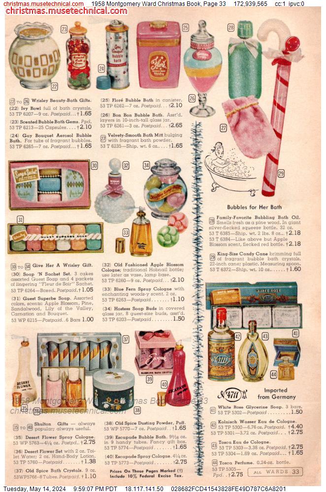 1958 Montgomery Ward Christmas Book, Page 33