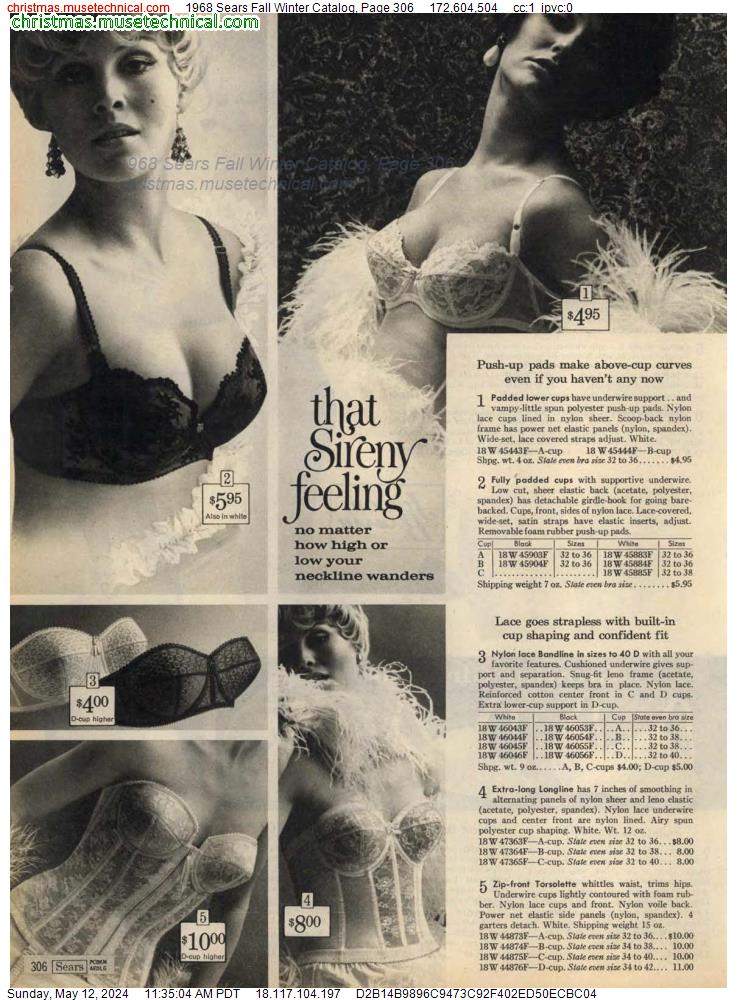 1968 Sears Fall Winter Catalog, Page 306