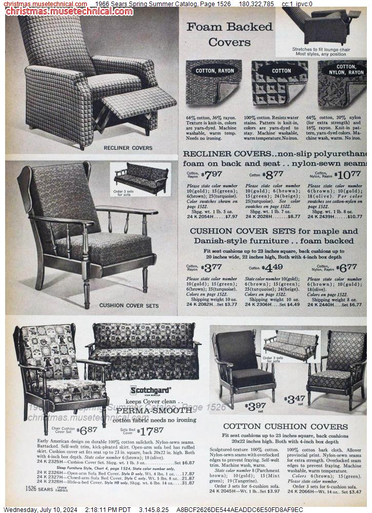 1966 Sears Spring Summer Catalog, Page 1526