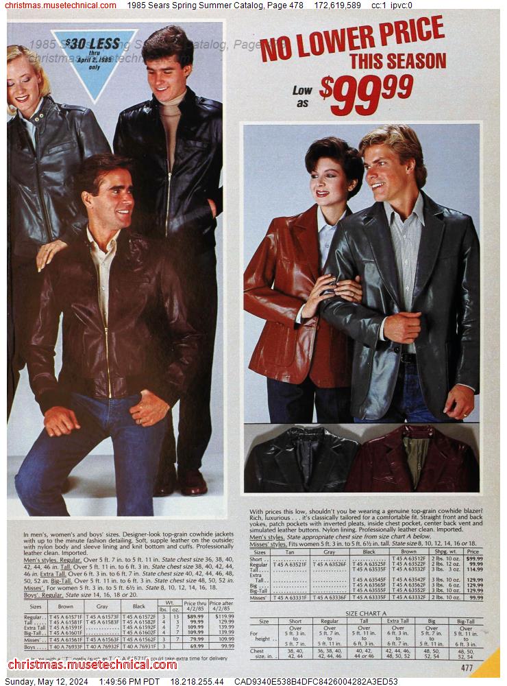 1985 Sears Spring Summer Catalog, Page 478