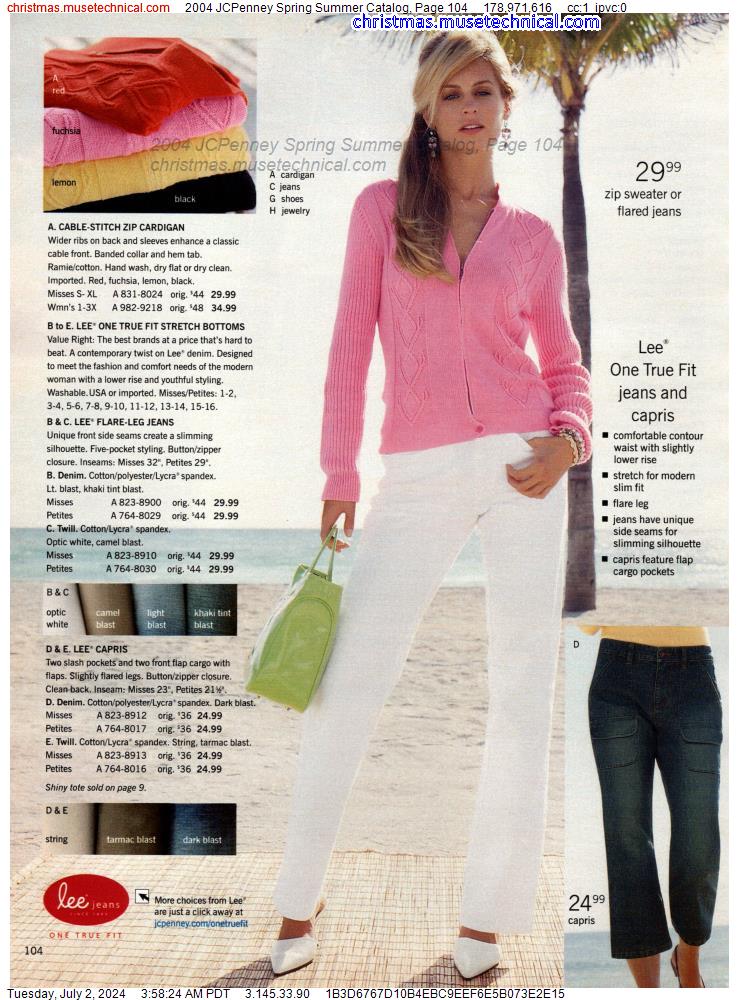 2004 JCPenney Spring Summer Catalog, Page 104