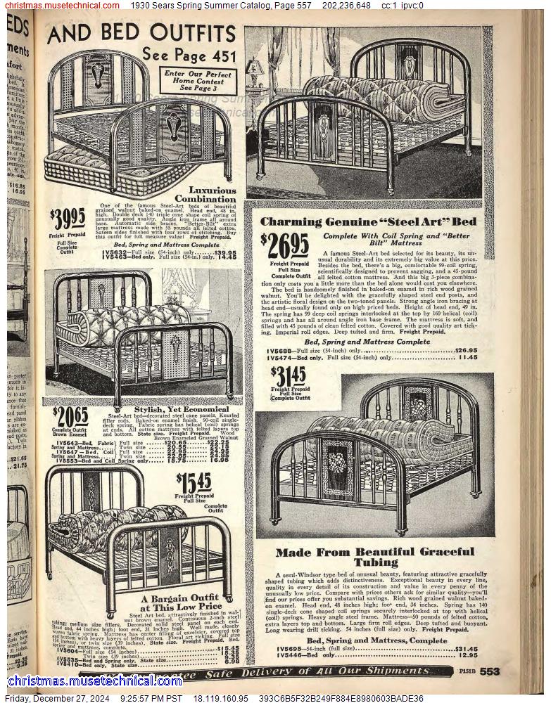 1930 Sears Spring Summer Catalog, Page 557