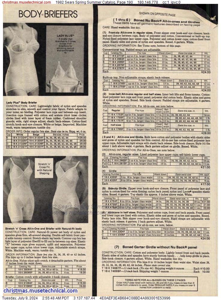 1982 Sears Spring Summer Catalog, Page 190