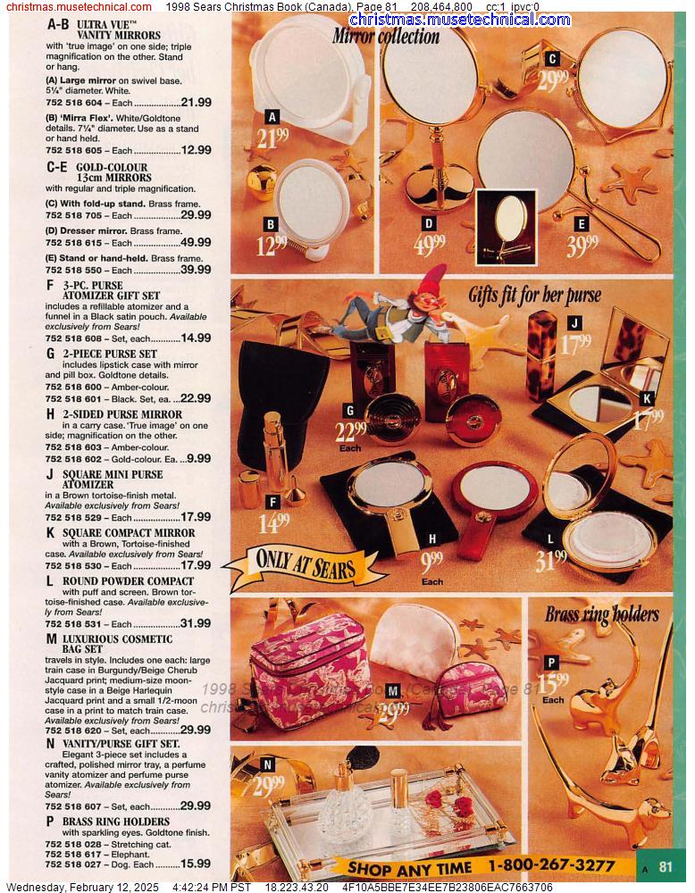 1998 Sears Christmas Book (Canada), Page 81