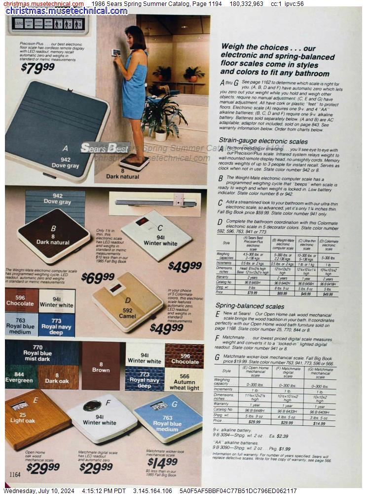 1986 Sears Spring Summer Catalog, Page 1194