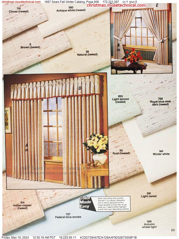1987 Sears Fall Winter Catalog, Page 906