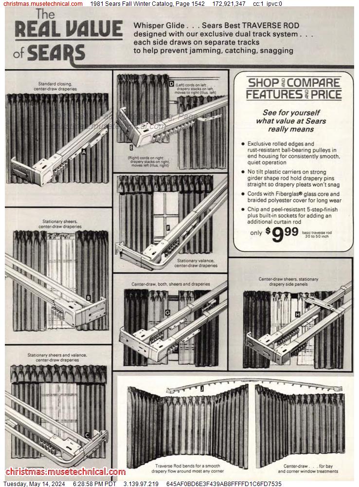 1981 Sears Fall Winter Catalog, Page 1542