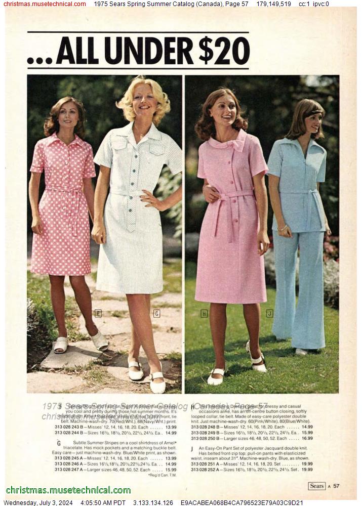 1975 Sears Spring Summer Catalog (Canada), Page 57