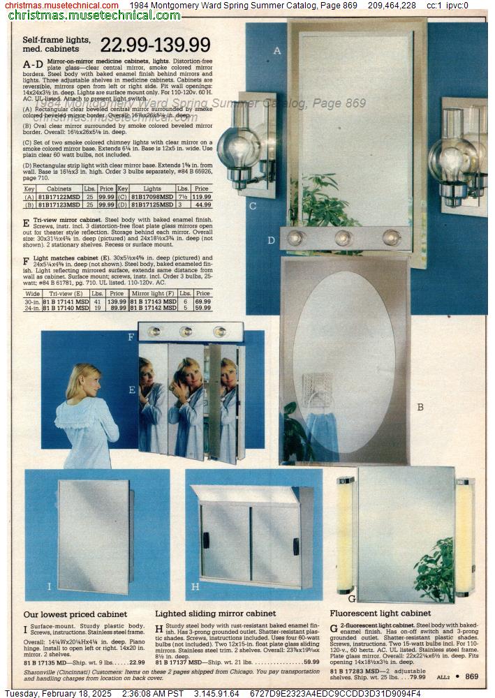 1984 Montgomery Ward Spring Summer Catalog, Page 869