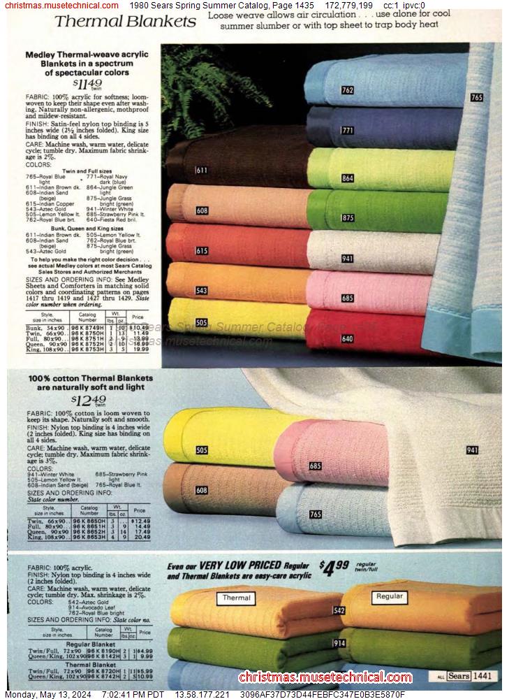 1980 Sears Spring Summer Catalog, Page 1435