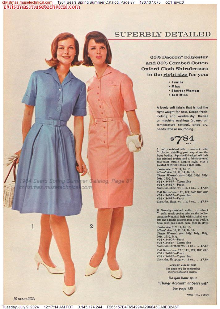1964 Sears Spring Summer Catalog, Page 87