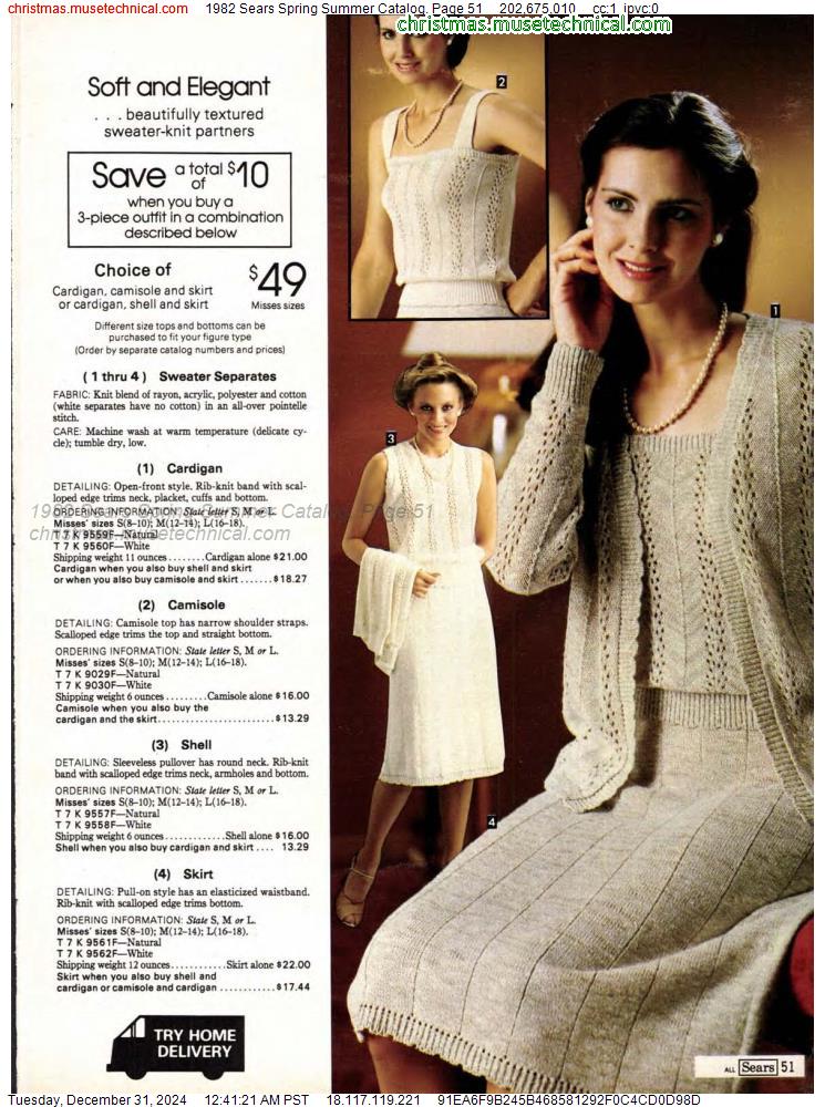 1982 Sears Spring Summer Catalog, Page 51