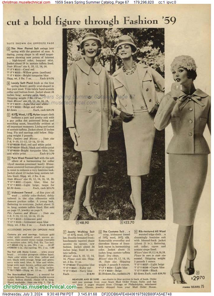 1959 Sears Spring Summer Catalog, Page 67
