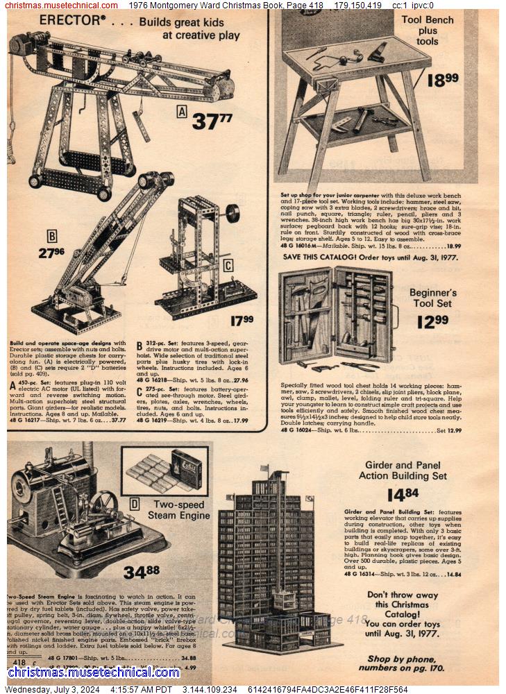 1976 Montgomery Ward Christmas Book, Page 418