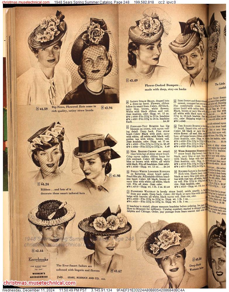 1948 Sears Spring Summer Catalog, Page 248