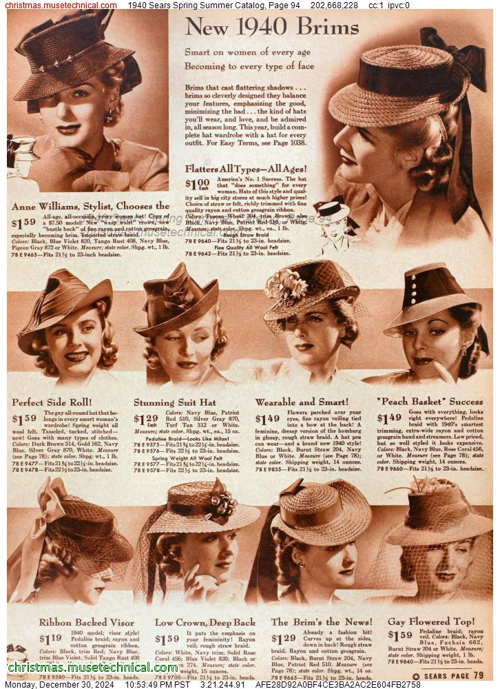 1940 Sears Spring Summer Catalog, Page 94