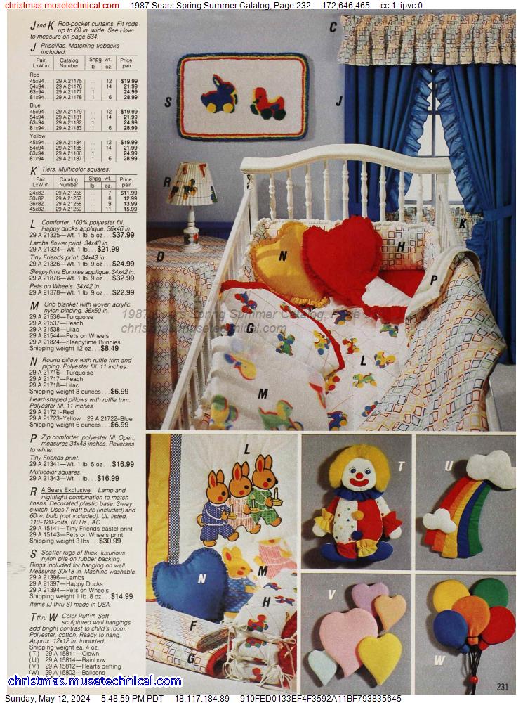 1987 Sears Spring Summer Catalog, Page 232