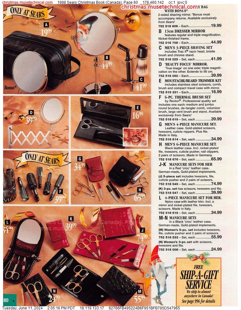 1998 Sears Christmas Book (Canada), Page 80