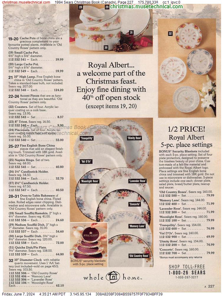1994 Sears Christmas Book (Canada), Page 227