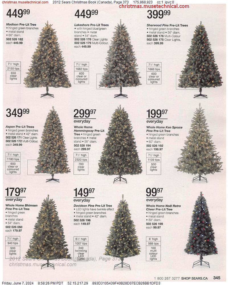 2012 Sears Christmas Book (Canada), Page 373