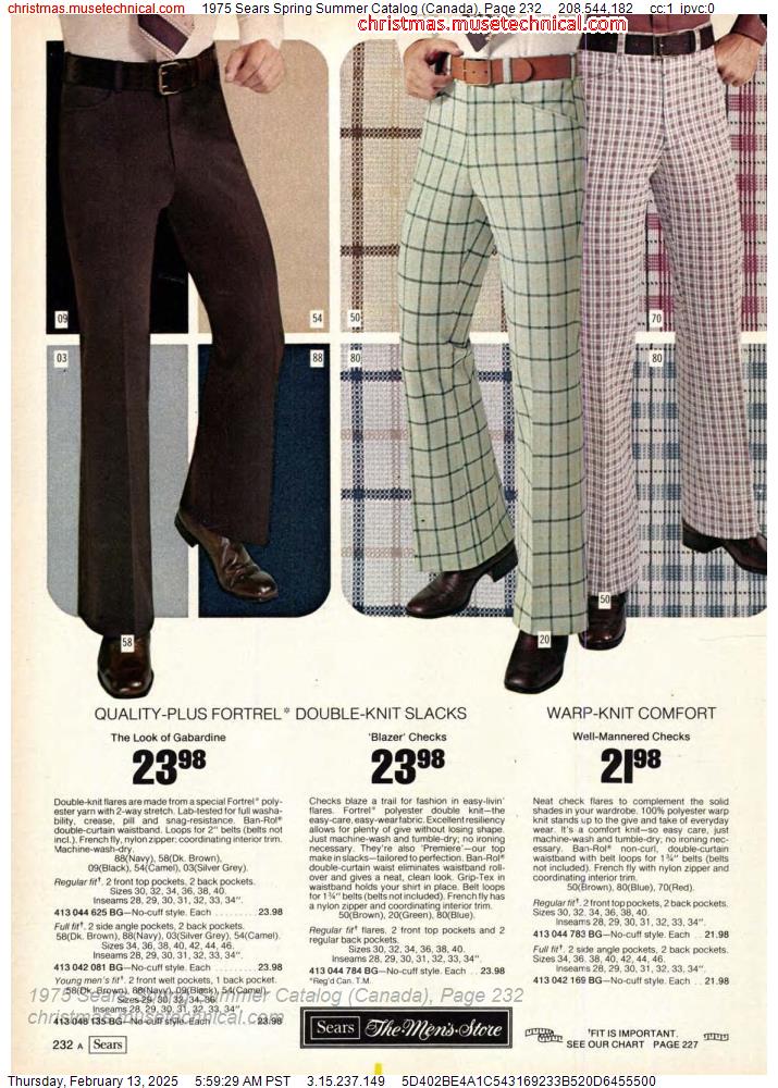 1975 Sears Spring Summer Catalog (Canada), Page 232