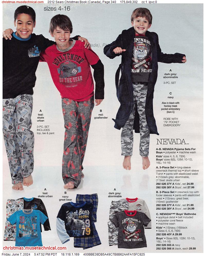 2012 Sears Christmas Book (Canada), Page 340