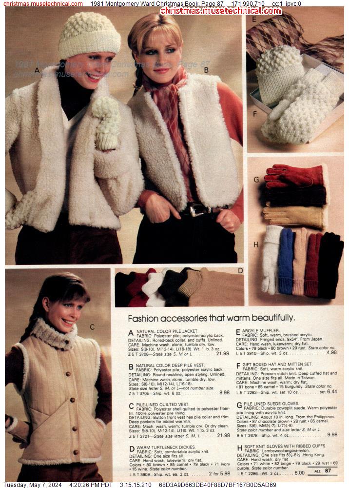 1981 Montgomery Ward Christmas Book, Page 87