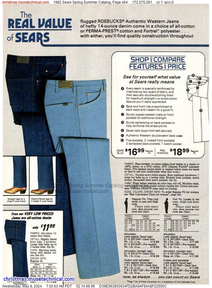1982 Sears Spring Summer Catalog, Page 464