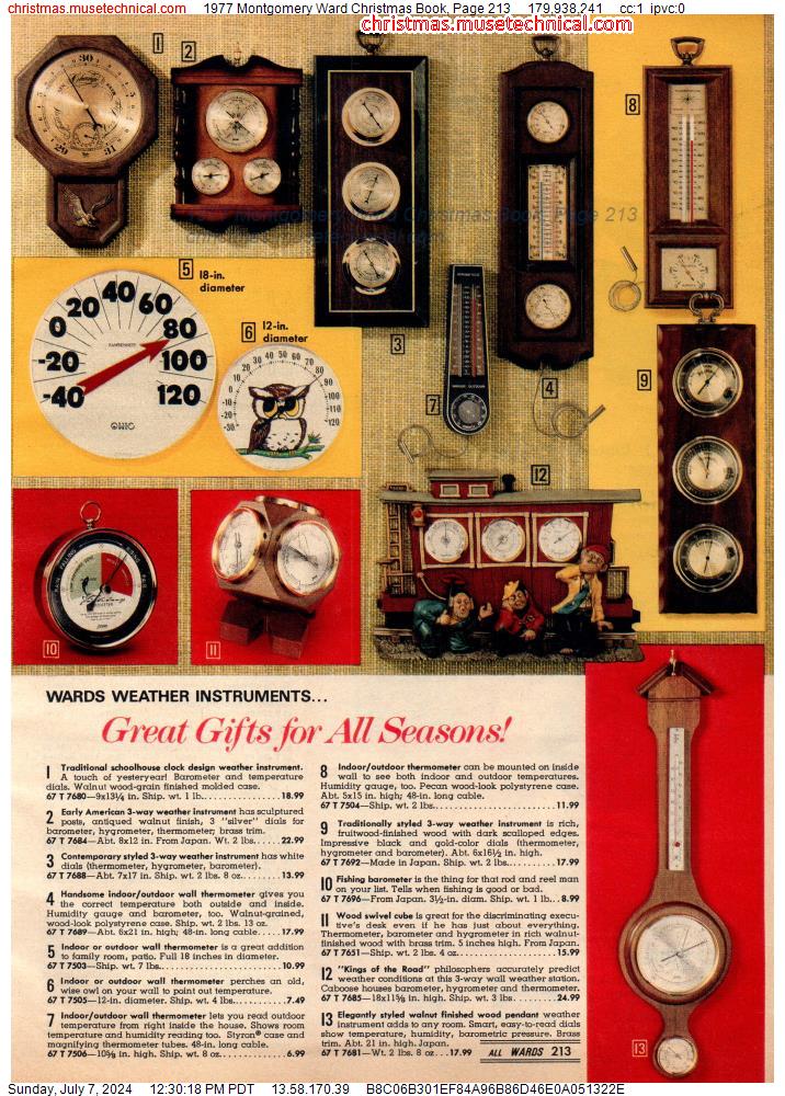 1977 Montgomery Ward Christmas Book, Page 213