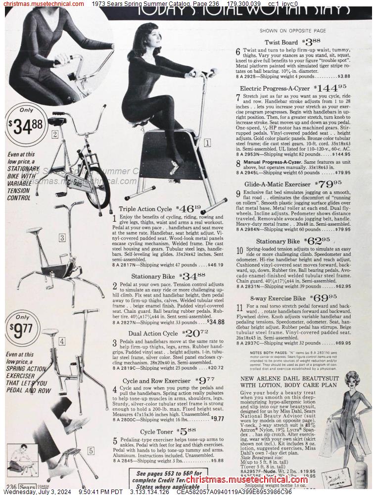 1973 Sears Spring Summer Catalog, Page 236