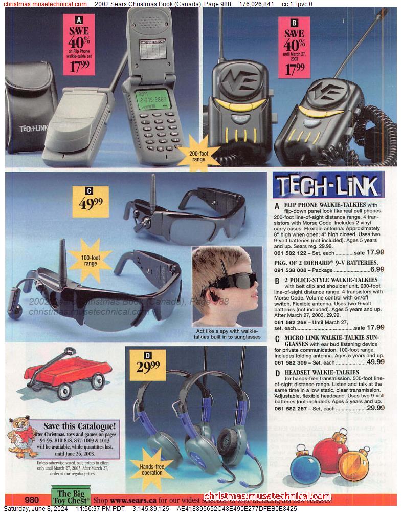 2002 Sears Christmas Book (Canada), Page 988