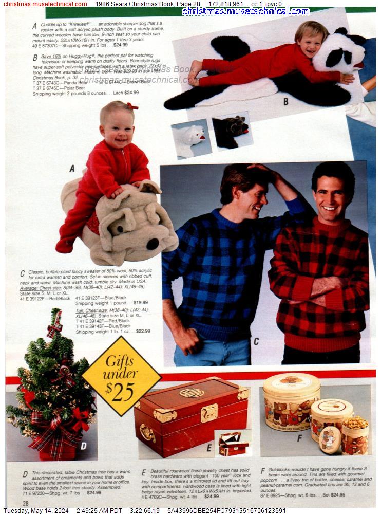1986 Sears Christmas Book, Page 28