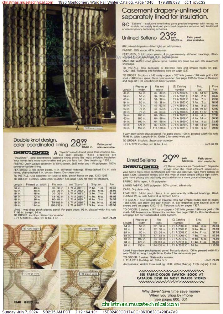 1980 Montgomery Ward Fall Winter Catalog, Page 1340