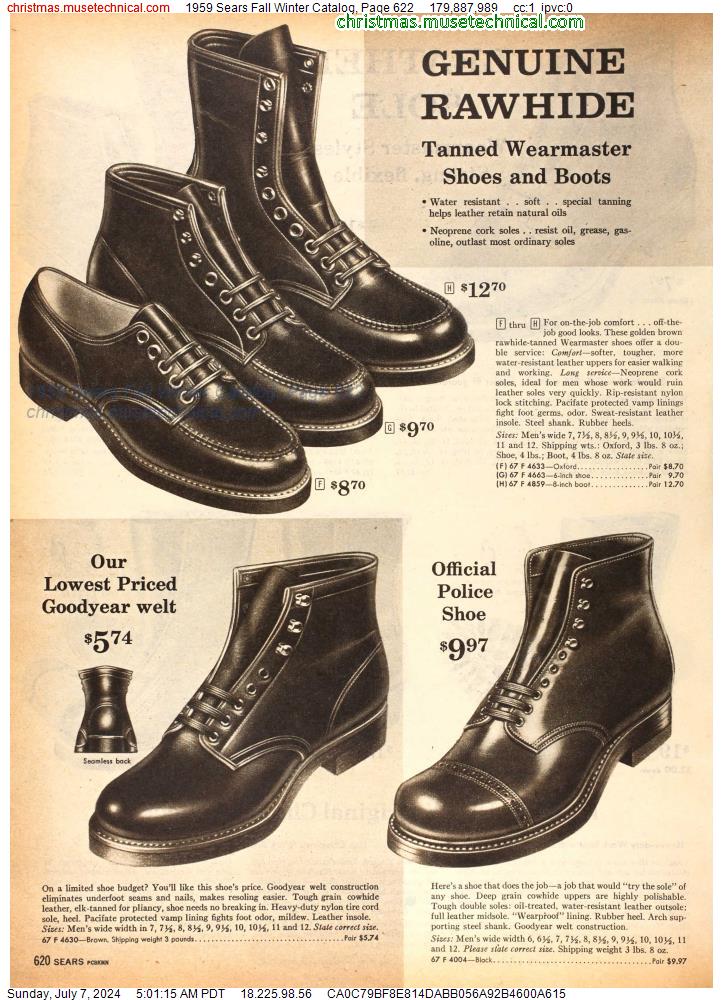 1959 Sears Fall Winter Catalog, Page 622