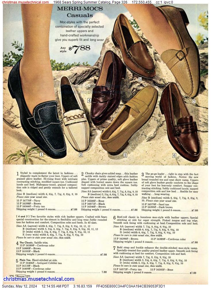 1968 Sears Spring Summer Catalog, Page 326