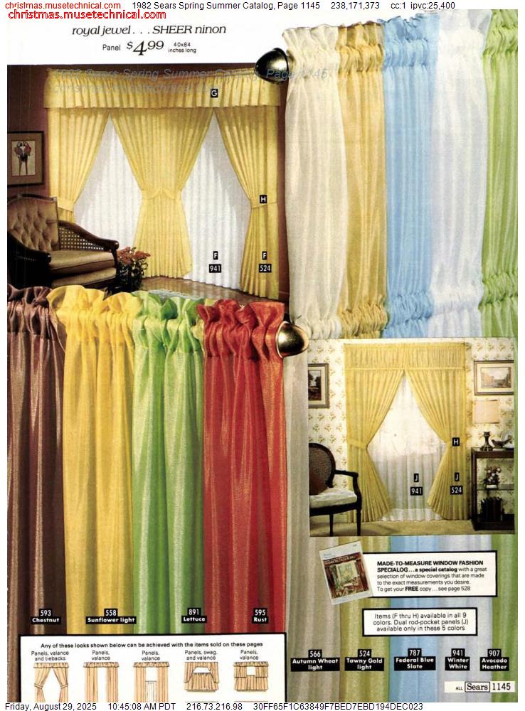 1982 Sears Spring Summer Catalog, Page 1145