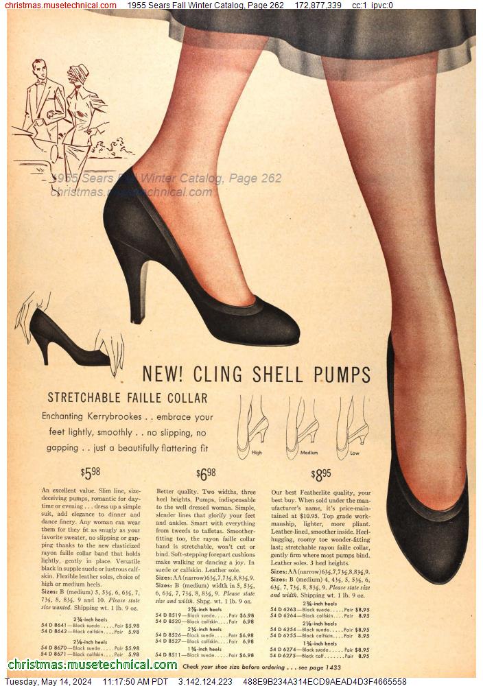 1955 Sears Fall Winter Catalog, Page 262