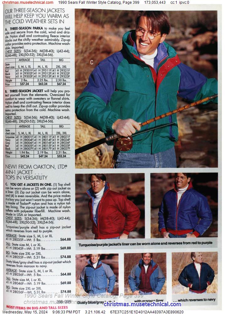 1990 Sears Fall Winter Style Catalog, Page 399